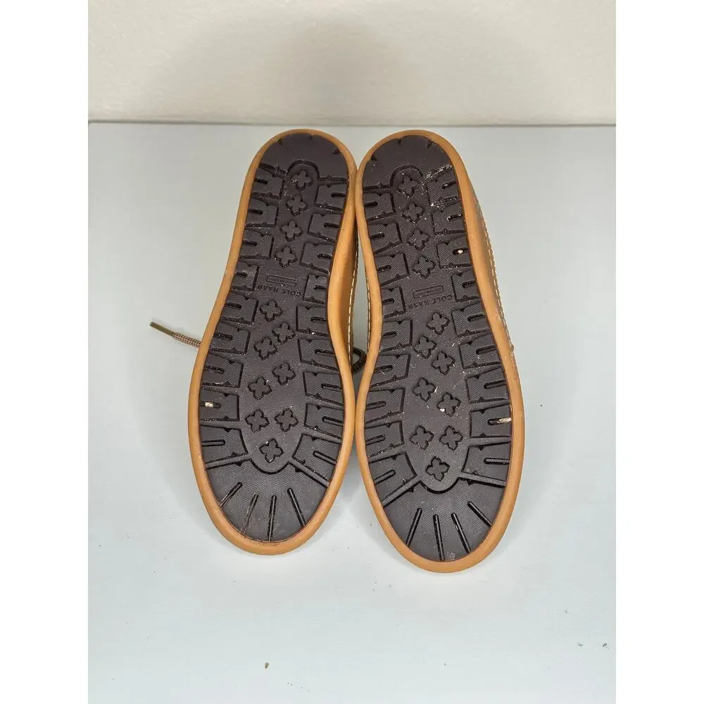 Cole Haan Grandseries Tan Suede Snow Boots Faux Shearling Cloudfeel Women Size 8